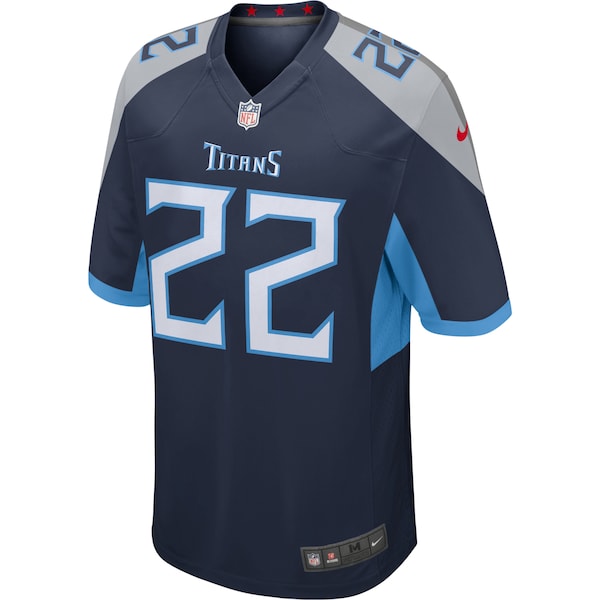 Derrick Henry Tennessee Titans Nike Game Jersey - Navy/Light Blue - Image 3