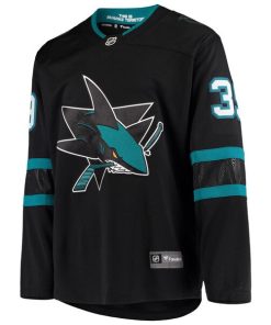 Alternative view of Logan Couture San Jose Sharks  Alternate Breakaway Jersey - Black