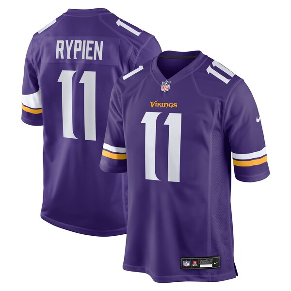 Brett Rypien Minnesota Vikings Nike Team Game Jersey - Purple - Image 3