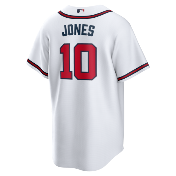 Chipper Jones Atlanta Braves Nike Home Retired Player Replica Jersey - White - Image 3