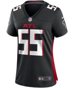 Alternative view of John Abraham Atlanta Falcons Nike Women's Game Retired Player Jersey - Black