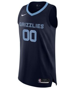 Alternative view of Memphis Grizzlies Nike 2020/21 Authentic Custom Jersey Navy - Icon Edition