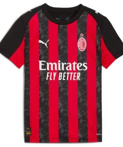 Alternative view of Christian Pulisic AC Milan Puma Youth 2025/26 Home Replica Player Jersey - Red
