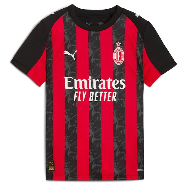 Christian Pulisic AC Milan Puma Youth 2025/26 Home Replica Player Jersey - Red - Image 2