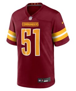 Alternative view of Ale Kaho Washington Commanders Nike Team Game Jersey -  Burgundy