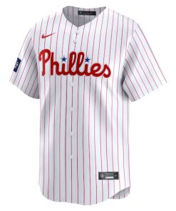 Alternative view of Philadelphia Phillies Nike 2024 MLB World Tour London Series Home Limited Jersey?¨C White