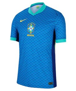Alternative view of Brazil National Team Nike 2024 Away Match Authentic Jersey?¨C Blue