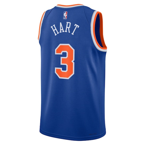 Josh Hart New York Knicks Nike Unisex Swingman Jersey - Icon Edition - Blue - Image 3