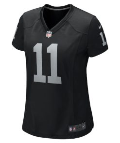 Alternative view of Tre Tucker Las Vegas Raiders Nike Women's Team Game Jersey -  Black