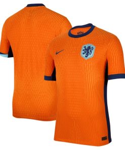 Alternative view of Netherlands National Team Nike 2024 Home Authentic Blank Jersey - Orange
