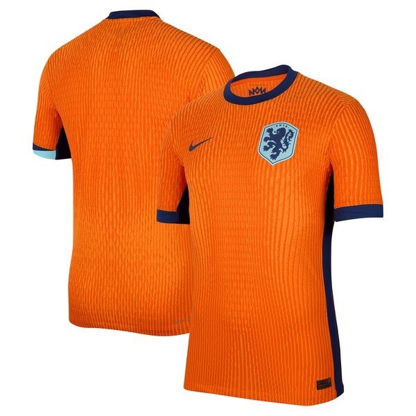 Netherlands National Team Nike 2024 Home Authentic Blank Jersey - Orange - Image 2