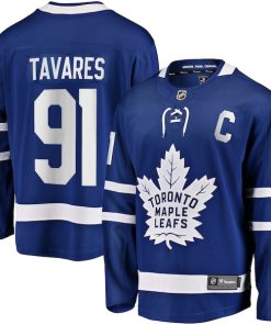 John Tavares Toronto Maple Leafs  Home Captain Premier Breakaway Player Jersey - Blue