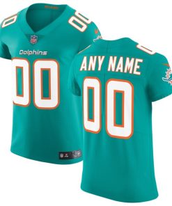 Miami Dolphins Nike Vapor Untouchable Elite Custom Jersey - Aqua