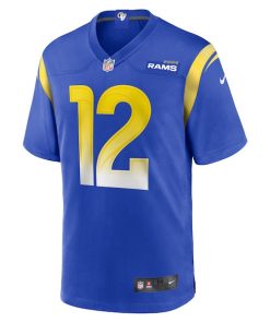 Alternative view of Puka Nacua Los Angeles Rams Nike Game Player Jersey - Royal