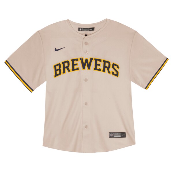 Christian Yelich Milwaukee Brewers Nike Toddler Home Game Jersey - Cream - Image 2
