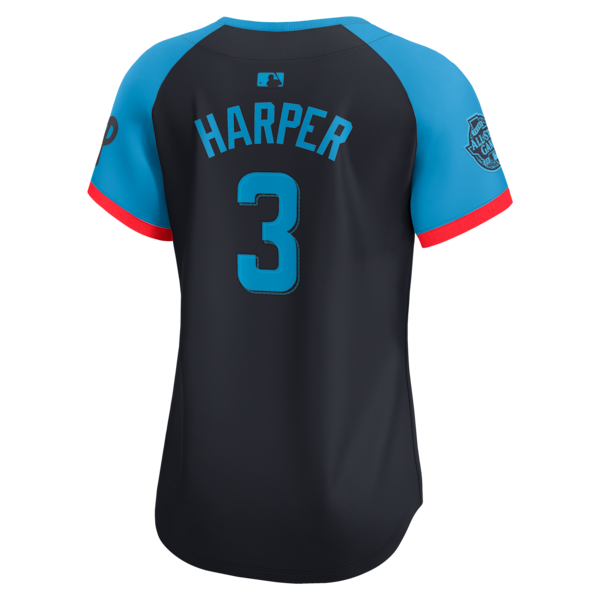 Bryce Harper National League Nike Women's 2024 MLB All-Star Game Limited Player Jersey - Navy - Image 3