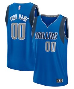 Dallas Mavericks  Youth Custom Fast Break Jersey - Blue - Icon Edition