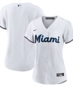 Miami Marlins Nike Women's Replica Team Jersey - White