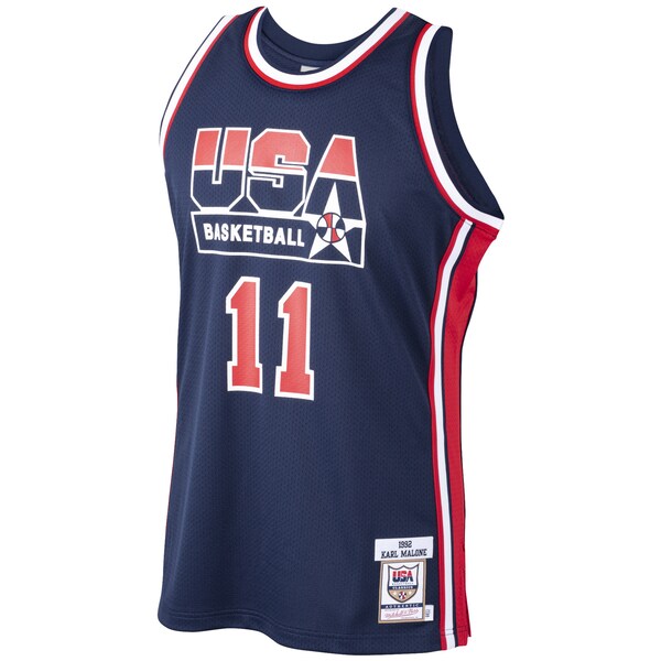 Karl Malone USA Basketball 1992 Dream Team Authentic Jersey - Navy - Image 2