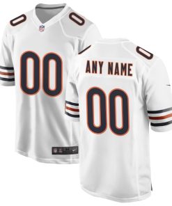 Chicago Bears Nike Custom Game Jersey - White
