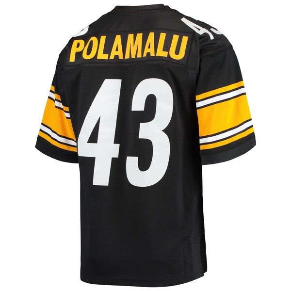 Troy Polamalu Pittsburgh Steelers 2007 Authentic Throwback Retired Player Jersey - Black - Image 3