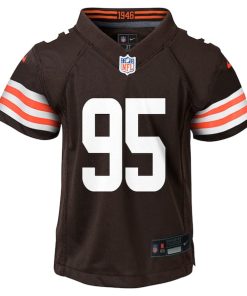 Alternative view of Myles Garrett Cleveland Browns Nike Toddler Game Jersey - Brown