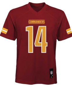 Alternative view of Sam Howell Washington Commanders Youth Replica Player Jersey - Burgundy