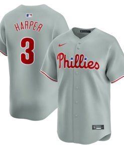 Bryce Harper Philadelphia Phillies Nike Away Limited Player Jersey - Gray/White