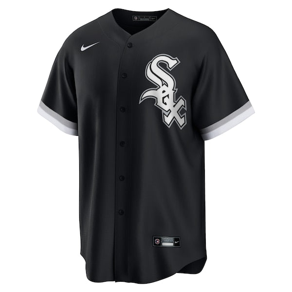 Eloy Jimenez Chicago White Sox Nike Alternate Replica Player Name Jersey - Black/White - Image 3
