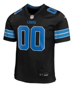 Alternative view of Detroit Lions Nike Youth Alternate Custom Game Jersey - Black