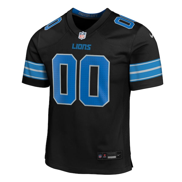 Detroit Lions Nike Youth Alternate Custom Game Jersey - Black - Image 2