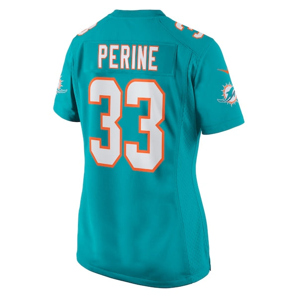Lamical Perine Miami Dolphins Nike Women's Home Game Player Jersey - Aqua - Image 3
