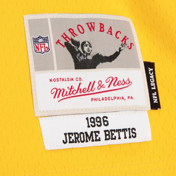 Jerome Bettis Pittsburgh Steelers 1996 Split Legacy Replica Jersey - Black/Gold - Image 4