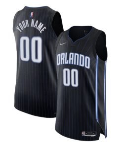 Orlando Magic Nike 2021/22 Diamond Authentic Custom Jersey - Icon Edition - Black