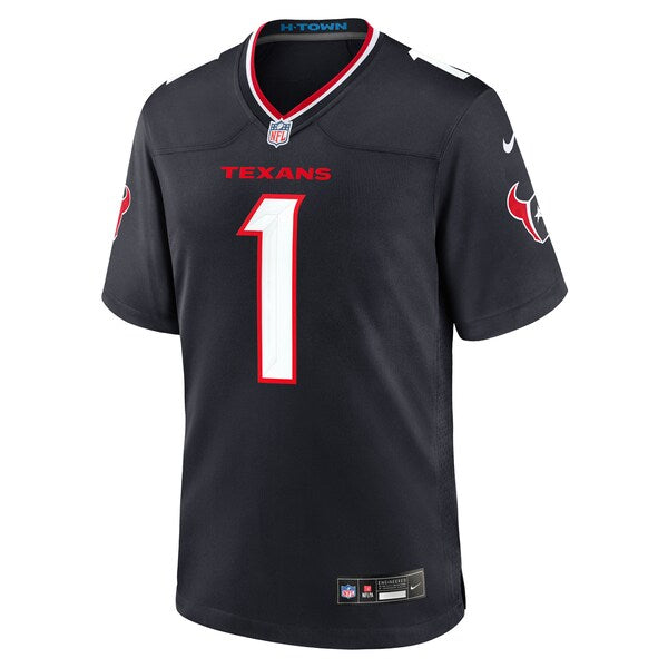 Number 1 Groom Houston Texans Nike Game Jersey - Navy - Image 2