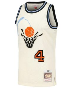 Alternative view of Shawn Kemp Cleveland Cavaliers Chainstitch Swingman Jersey - Cream