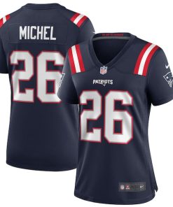 Sony Michel New England Patriots Nike Women's Game Jersey - Navy