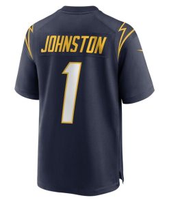 Alternative view of Quentin Johnston Los Angeles Chargers Nike Alternate Game Jersey - Navy/Royal/White