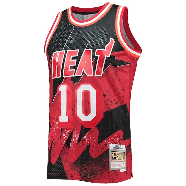 Tim Hardaway Miami Heat Hardwood Classics 1996/97 Hyper Hoops Swingman Jersey - Scarlet - Image 4