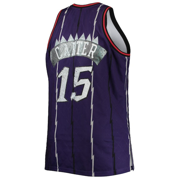 Vince Carter Toronto Raptors Big & Tall 1998/99 NBA 75th Anniversary Diamond Swingman Jersey - Purple - Image 3