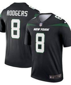 Aaron Rodgers New York Jets Nike Men's Alternate Legend Player Jersey - Stealth Black/Green/White