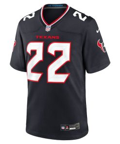 Alternative view of Cam Akers Houston Texans Nike Team Game Jersey -  Navy