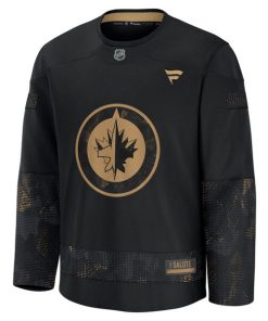 Alternative view of Winnipeg Jets  2024 Military Appreciation Practice Jersey - Black