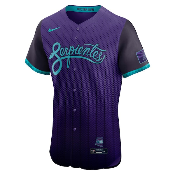 Arizona Diamondbacks Nike 2025 City Connect Elite Jersey - Purple - Image 2