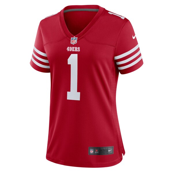 Number 1 Bride San Francisco 49ers Nike Women's Game Jersey - Scarlet - Image 2