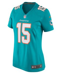Alternative view of Jaelan Phillips Miami Dolphins Nike Women's Game Player Jersey - Aqua