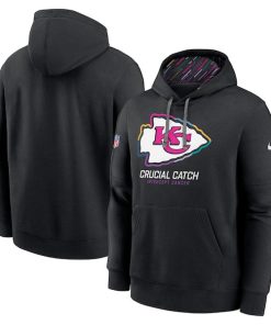 Kansas City Chiefs Nike 2024 NFL Crucial Catch Club Pullover Hoodie - Black