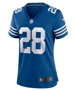 Alternative view of Jonathan Taylor Indianapolis Colts Nike Women's Game Player Jersey - Royal