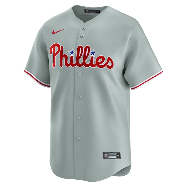 Philadelphia Phillies Nike Away Limited Custom Jersey - Gray - Image 2