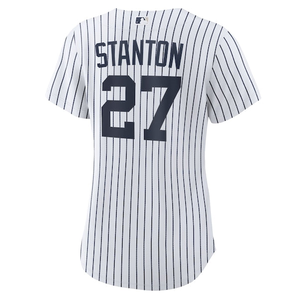 Giancarlo Stanton New York Yankees Nike Women's Home Replica Player Jersey - White - Image 3